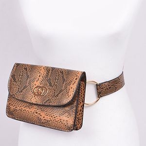 Belt Bag/ Fanny Pack/ Waist Bag - Snake Print- Camel/Black - NWT